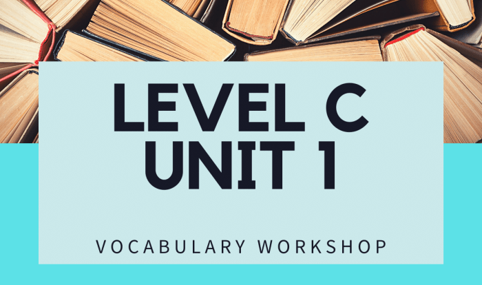 Level unit vocabulary workshop practice name