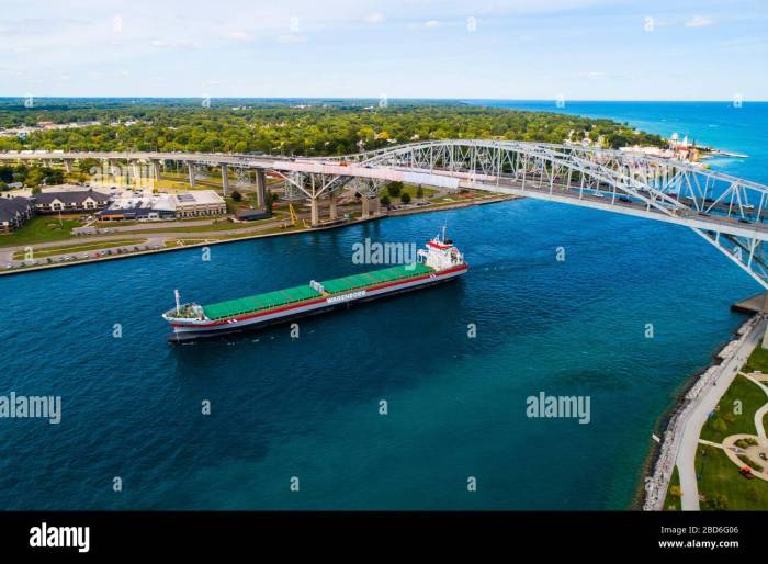 St clair river ship traffic