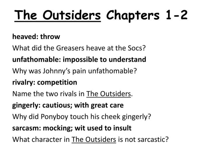 The outsiders chapter 6 questions