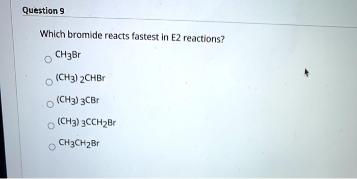 Rank the following compounds in increasing order of sn1 reactivity.