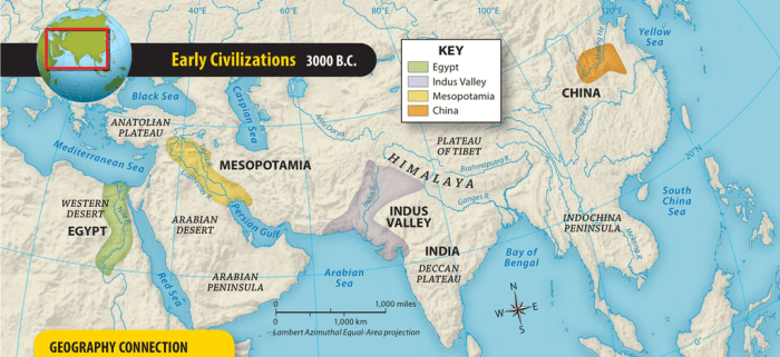 Ancient river valley civilizations map answer key